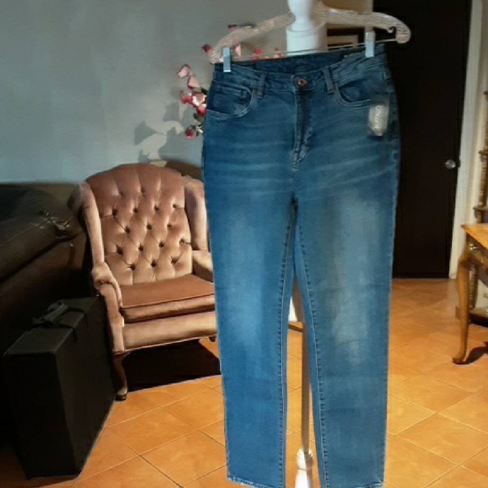 Classic Blue Women's Jeans Spandex